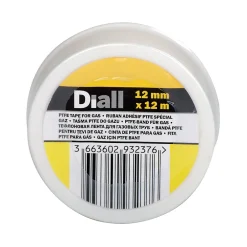 Diall Ruban Isolant Électrique-Ruban PTFE 12 mm x 12 m x 0,1 mm
