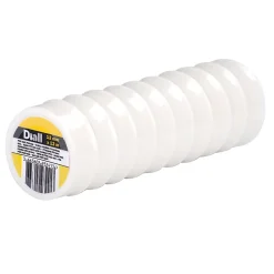 Diall Ruban PTFE 12 mm x 12 m x 0,076 mm, 10 pièces