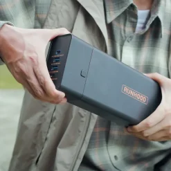 Runhood Station Électrique-EB324 - 324 Wh Batterie Portable - 4 Ports USB PD + 1 Sortie AC 80 W - Modules UE256 et AE80 Inclus