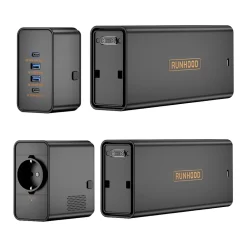 Runhood Station Électrique-Weekend Digital - Kit Nomade 648 Wh USB + AC 80 W