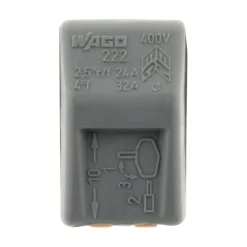 Wago Sachet de 5 bornes 2 entrées série 222 -