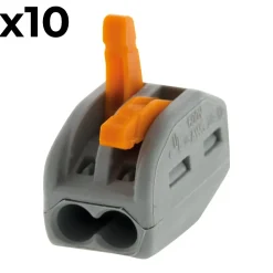 Wago Accessoire De Raccordement-Sachet de 10 bornes 2 entrées série 222 -