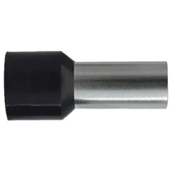 Arvi Tournevis D'Électricien-Sachet De 100 Embouts De Câblage Pour Fil Souple Section 25mm² - Noir - Collerette Isolante