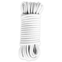 Tecplast Tendeur, Sandow Et Élastique-Sandow élastique Blanc 15 mètres - Qualité PRO 9SW - Tendeur pour bâche de diamètre 9 mm