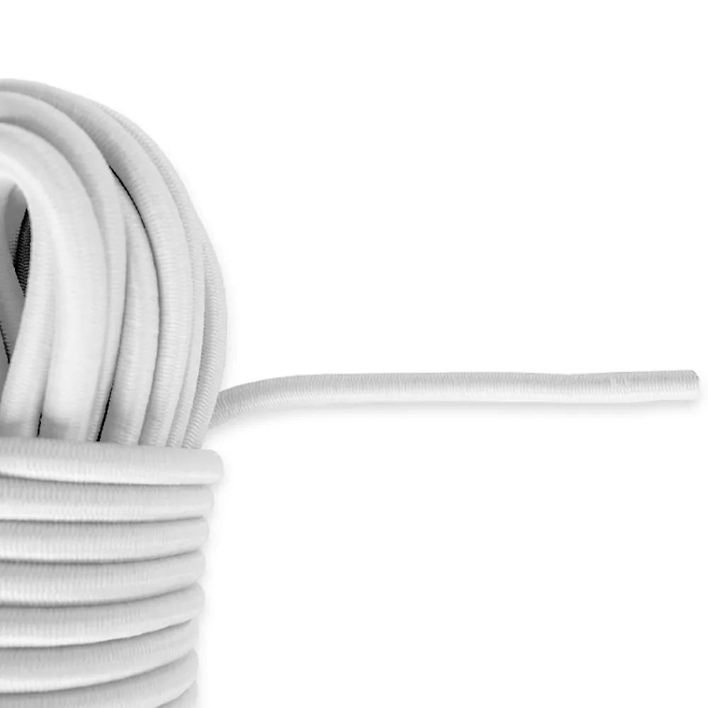 Tecplast Tendeur, Sandow Et Élastique-Sandow élastique Blanc 15 mètres - Qualité PRO 9SW - Tendeur pour bâche de diamètre 9 mm