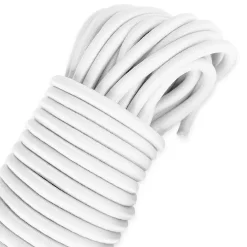 Tecplast Tendeur, Sandow Et Élastique-Sandow élastique Blanc 15 mètres - Qualité PRO 9SW - Tendeur pour bâche de diamètre 9 mm