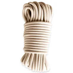 Tecplast Tendeur, Sandow Et Élastique-Sandow élastique Ivoire 20 mètres - Qualité PRO 9SW - Tendeur pour bâche de diamètre 9 mm