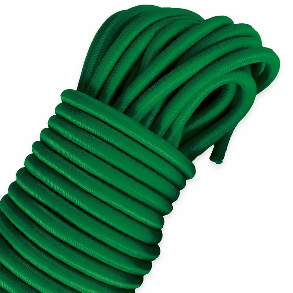 Tecplast Tendeur, Sandow Et Élastique-Sandow élastique Vert 15 mètres - Qualité PRO 9SW - Tendeur pour bâche de diamètre 9 mm
