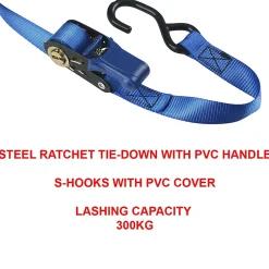 Master Lock Sangle-Sangle à cliquet avec crochets S 5 m x L, 25 mm