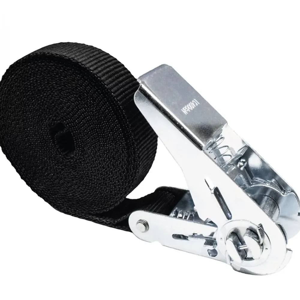Linxor Sangle d'arrimage à cliquet - 25 mm x 5 m - Noir -
