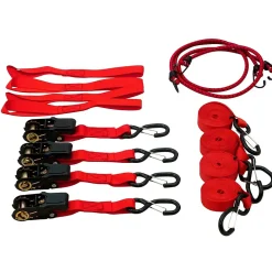 Terre Jardin Sangle-Sangle d'arrimage à cliquet 4,5 mètres x4 avec sandows x2