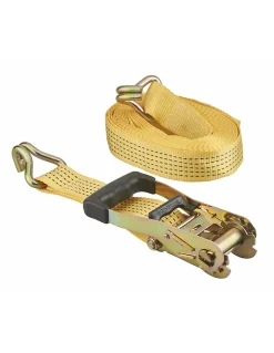 Thirard Sangle-Sangle de serrage, 8m, à cliquet, crochets JJ, jaune -
