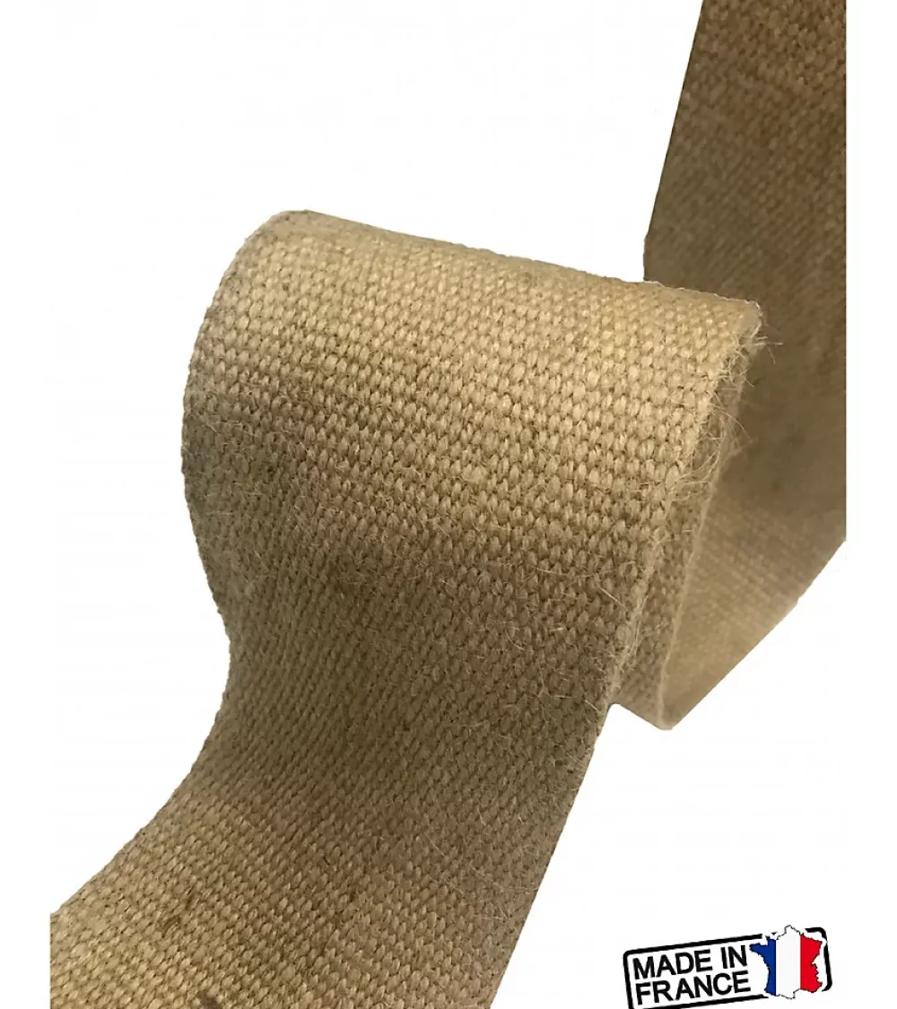 Secodir Sangle-Sangle Jute Naturelle 85mm, Bobine x 20 mètres
