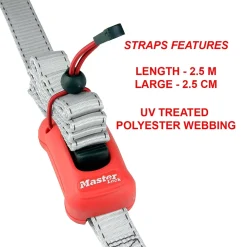 Master Lock Sangle prémontée à boucle autoblocante 2,5m x 25mm
