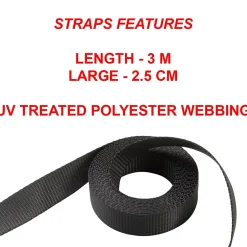 Master Lock 2 sangles rétractables 3m x 25mm Crochet S
