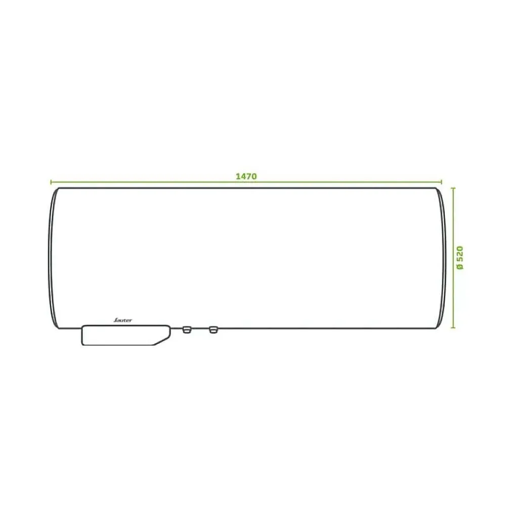 Sauter Chauffe-eau électrique CANGAR horizontal mural 200L - ACI Hybride