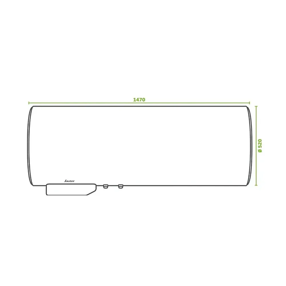 Sauter Chauffe-eau électrique CANGAR horizontal mural 200L - ACI Hybride