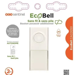 SCS Sentinel Sonnette Et Carillon-Bouton poussoir additionnel Ecobell CAC0050