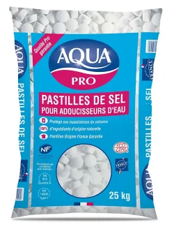 Sel Pour Adoucisseur-Sel pour adoucisseur d'eau Aqua Pro 25kg