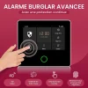 Seqrell , Systeme Alarme Maison sans Fil GSM 4G, WLAN avec écran Tactile et Batterie 1500 mAh. Alexa, Application Android et iOS