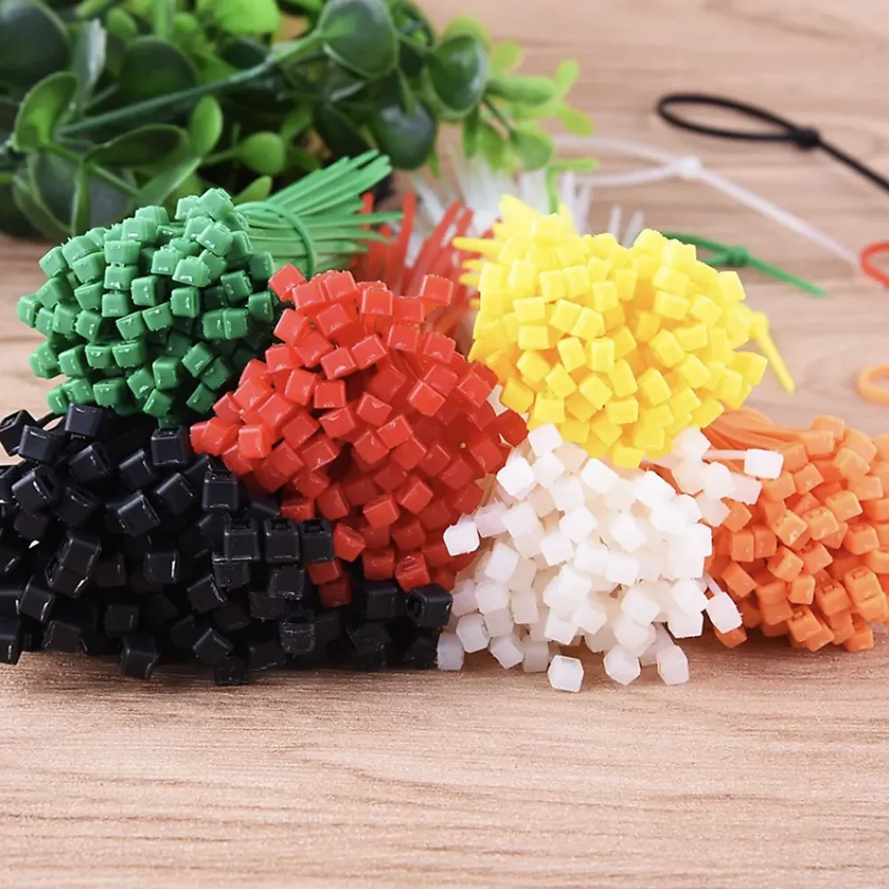 Velamp Serre-câbles de couleur en nylon, différentes tailles - 500 pièces assorties