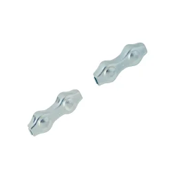 Diall Accessoire De Corde, Câble Et Chaîne-Serre-câbles plat 2 boules pour Ø. 2 mm vendu par 2