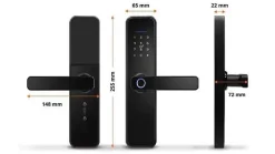 LOCKY Serrure connectée -2 biométrique, code, badge et bluetooth