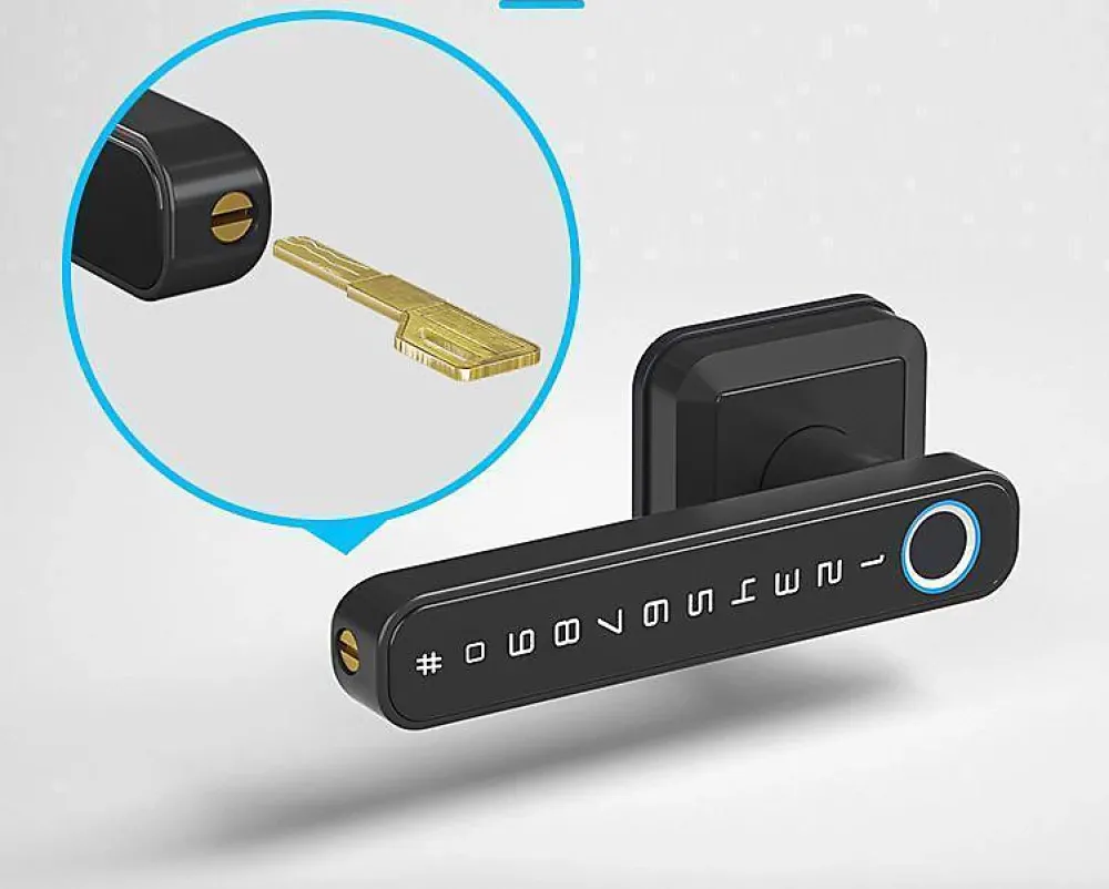 LOCKY Serrure Et Gâche Électrique-Serrure connectée -5 biométrique, code et bluetooth