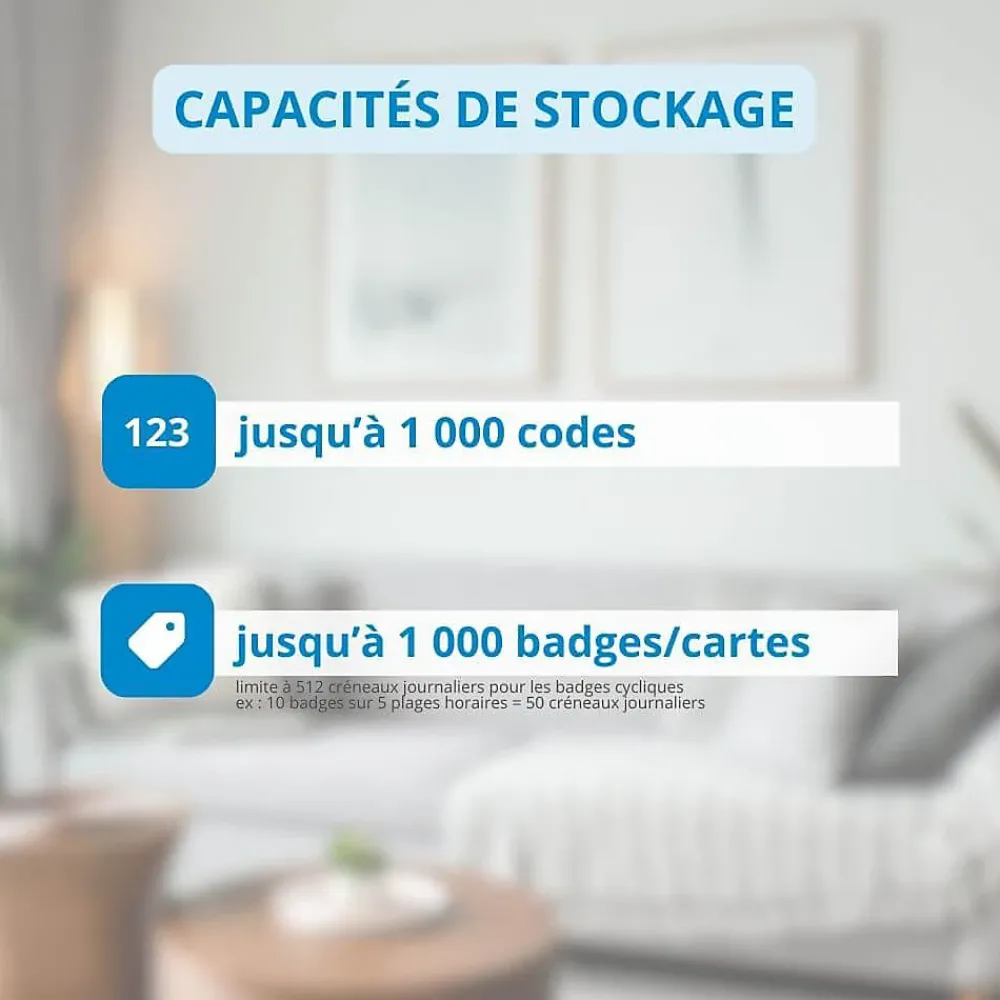 LOCKY Serrure Connectée-Serrure connectée -1 à code, badge et bluetooth
