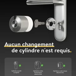 Nuki Serrure Connectée-Serrure connectée Smart Lock Pro acier