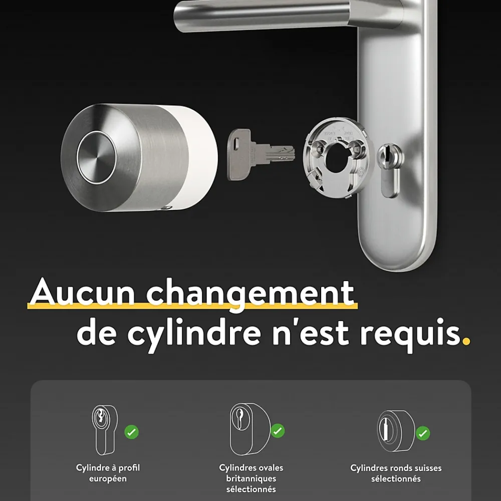 Nuki Serrure Connectée-Serrure connectée Smart Lock Pro acier