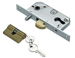 Ibfm Loquet, Targette Et Moraillon De Porte-Serrure à crochet axe 30mm pour porte coulissante coffre de 53mm - - A27005