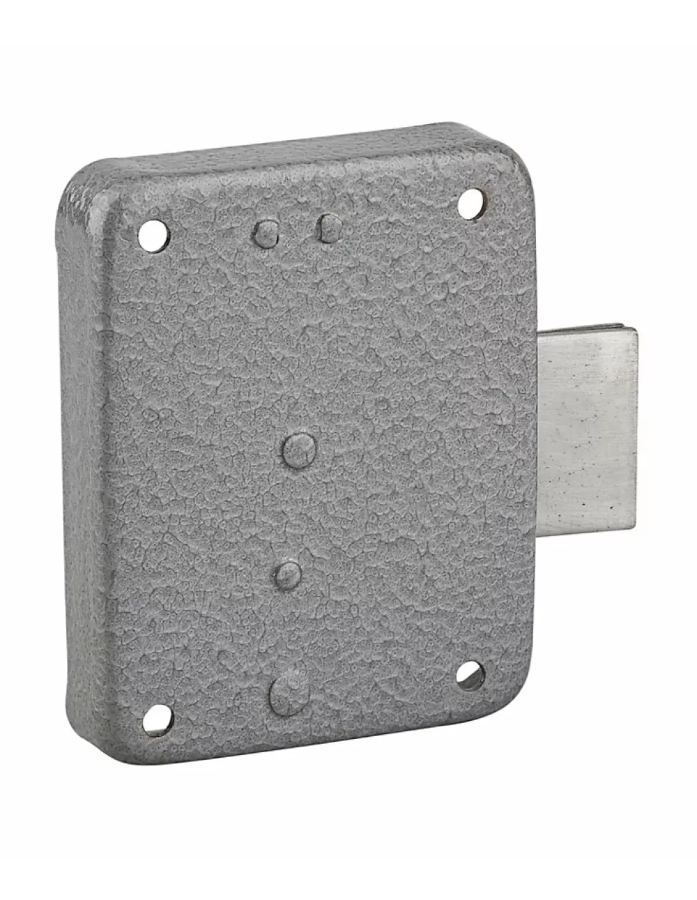 Thirard Serrure de meuble Paris pour porte d'ameublement, droite, axe 35mm, 60x70mm, gris, 1 clé -
