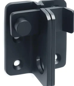 Deko Loquet, Targette Et Moraillon De Porte-Serrure de porte coulissante, cadenas, loquet, serrure de porte, acier inoxydable, finition noir mat