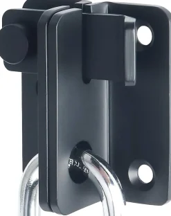 Deko Loquet, Targette Et Moraillon De Porte-Serrure de porte coulissante, cadenas, loquet, serrure de porte, acier inoxydable, finition noir mat