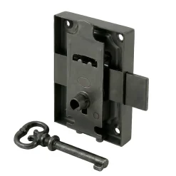 Diall Serrure en applique axe 20 l. 40 mm x H. 70 mm x ep. 10 mm droite/gauche acier poli