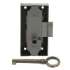 Diall Serrure De Meuble|Serrure De Meuble-Serrure en applique axe 25 l. 50 mm x H. 70 mm x ep. 10 mm droite/gauche acier laitonné