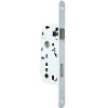 Bricard Serrure De Porte-Serrure à encastrer condamnation bout rond blanc axe 40 mm