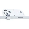 Bricard Serrure De Porte-Serrure à encastrer condamnation bout rond blanc axe 40 mm réversible