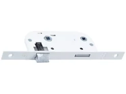 Bricard Serrure De Porte-Serrure à encastrer condamnation bout carré blanc axe 40 mm