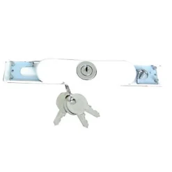 Afbat Accessoire Pour Volet, Fenêtre Et Portail-Serrure extra plate blanche pour volet roulant