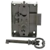 Diall Serrure Gauche Acier poli AXE 30