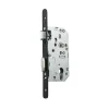 Vachette Loquet, Targette Et Moraillon De Porte-Serrure à larder D455 clé I axe 50mm bout rond finition noir sans gâche - - 22700000