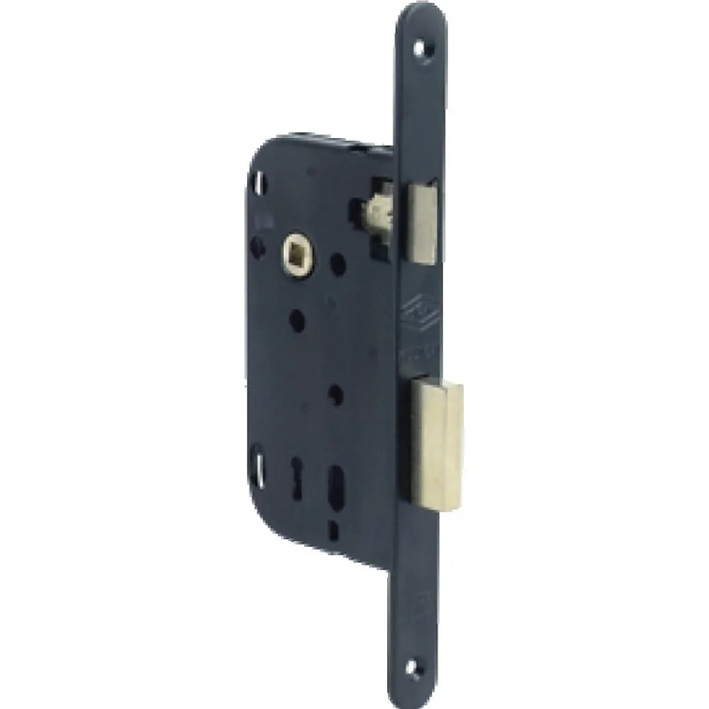 Jpm Serrure à larder MULTIBAT à pêne dormant et demi tour axe 50mm T/NO bout rond sans gâche réversible - - 240000-02-1J