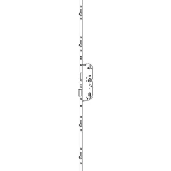 Ferco Serrure à larder SECURY 50/70 4 galets têtière de 18mm carré 7mm L 2150mm cote D 1050mm - - 6-31998-15-0-1