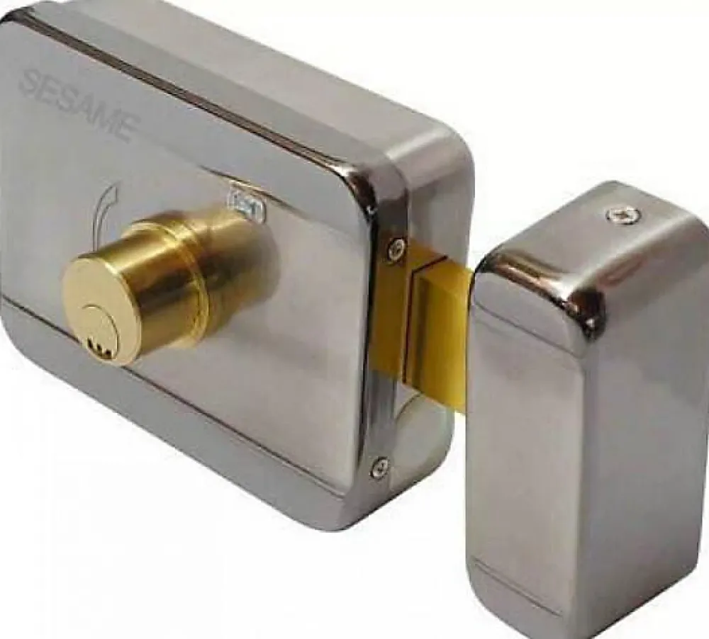BT SECURITY Serrure électrique motorisée 12v btc2 - double barrillet mecanique