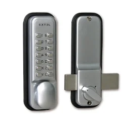 Extel Serrure mécanique pour porte intérieure 35 - 60 mm - ouverture gauche droite - - 109057