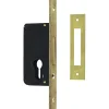 Cisa Loquet, Targette Et Moraillon De Porte-Serrure monopoint à larder axe à 40mm pêne dormant têtière laiton - - CIS5231040