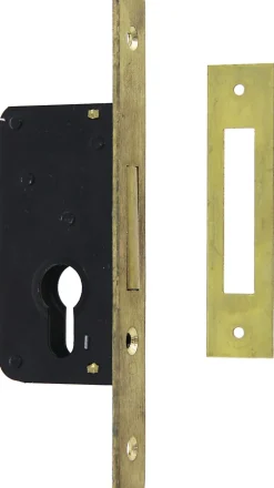 Cisa Loquet, Targette Et Moraillon De Porte-Serrure monopoint à larder axe à 40mm pêne dormant têtière laiton - - CIS5231040