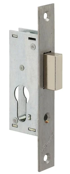Metalux Serrure monopoint à larder profil étroit pêne dormant seul petit coffre Série 14 largeur 46mm - - F114460000